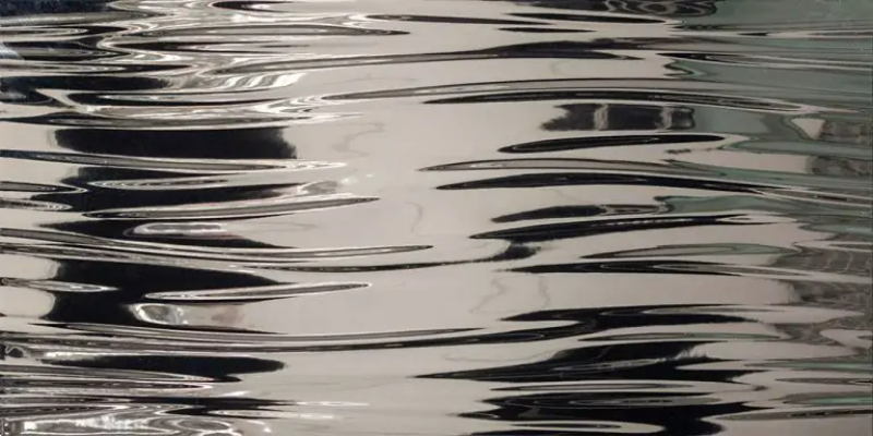 Kakel Metalico Waves Silver Dekor Blank 3D 60x30