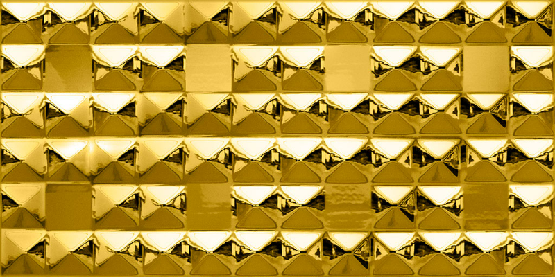 Kakel Metalico Diamond Gold Mirror 60x30